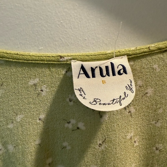 ARULA Light Green Floral Dress - Picture 2 of 3